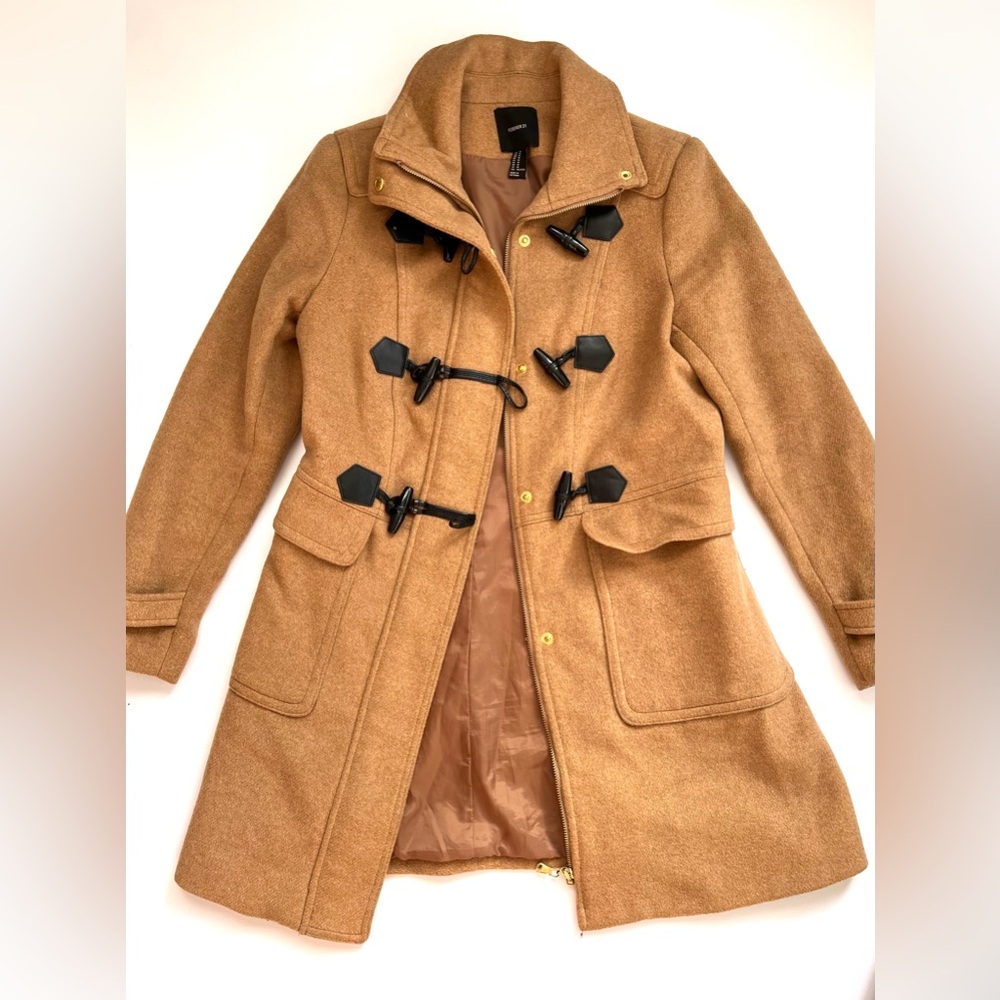 Women's Tan Toggle Coat